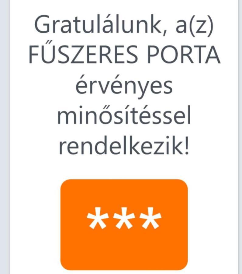 Fuszeres Porta Villa Mihalyfa Bagian luar foto